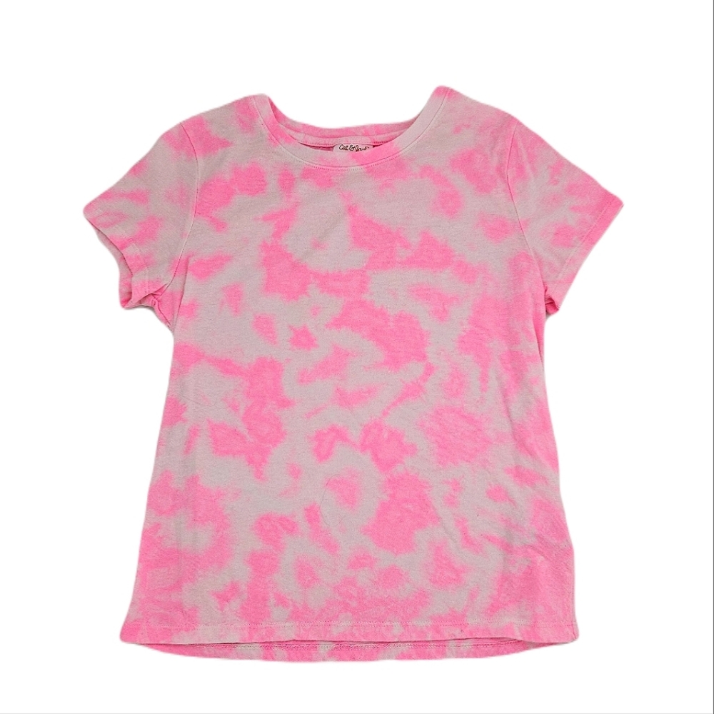 Cat & Jack Pink Tie Dye Shirt Large